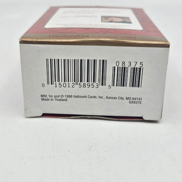 Vintage Hallmark Peppermint Express Babys First Christmas Tree Ornament 2001 - Picture 8 of 9